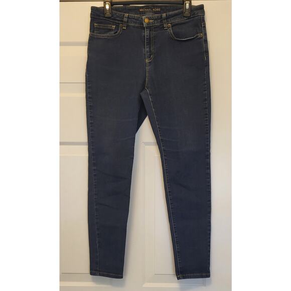 Michael Kors Women’s Denim Izzy Skinny Jeans Size 10 Mid Rise Stretch Classic - Picture 1 of 11